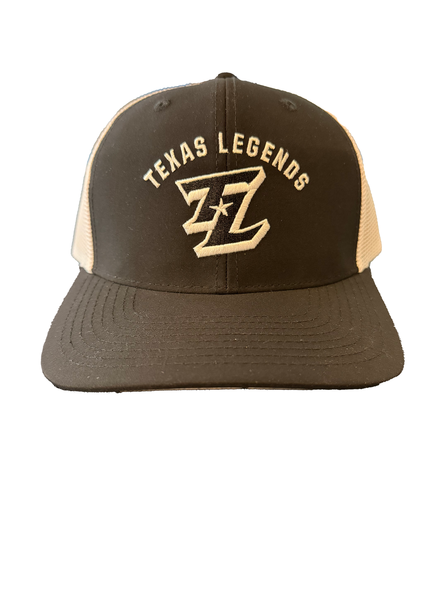 Forged Fabrics Black and white mesh hat