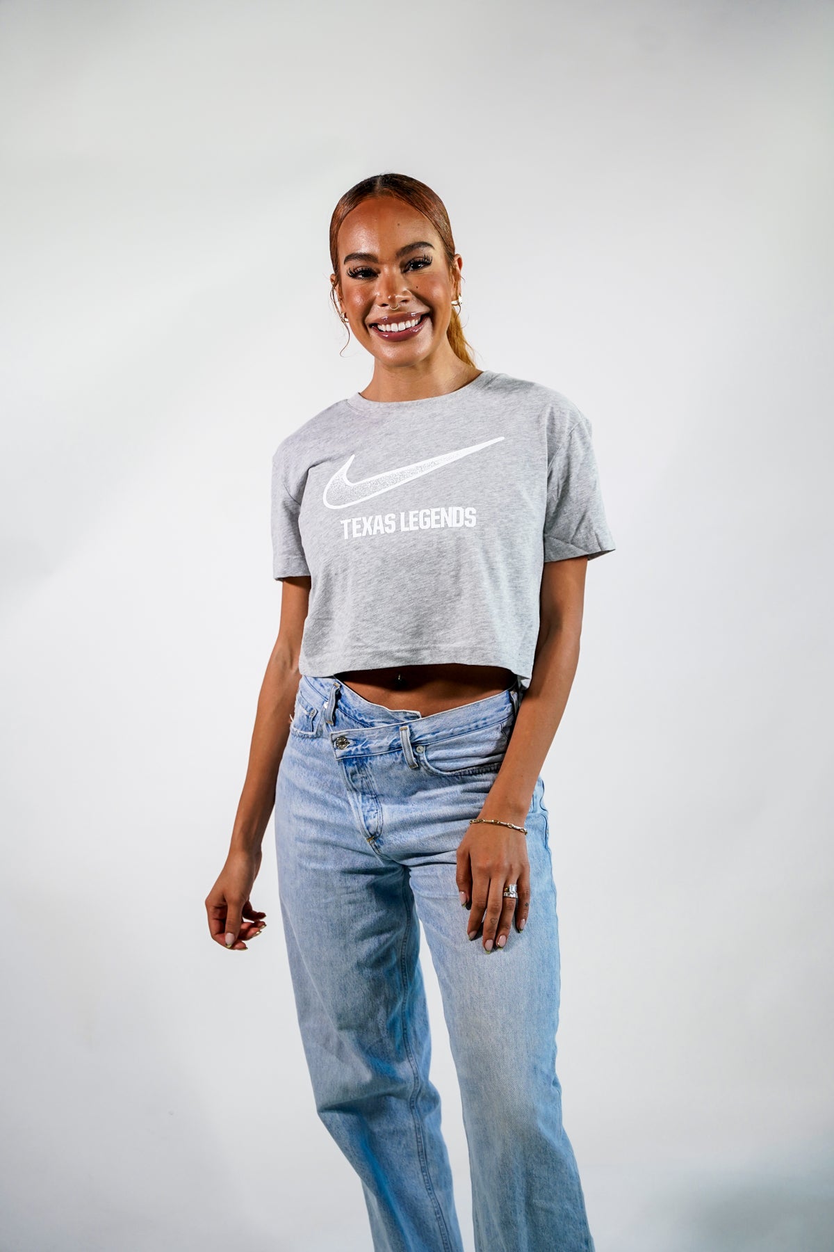 Women's Nike cropped cotton tee