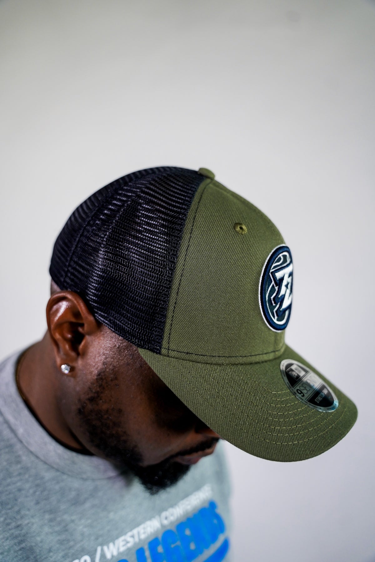 New Era 970 Olive/ Navy Mesh