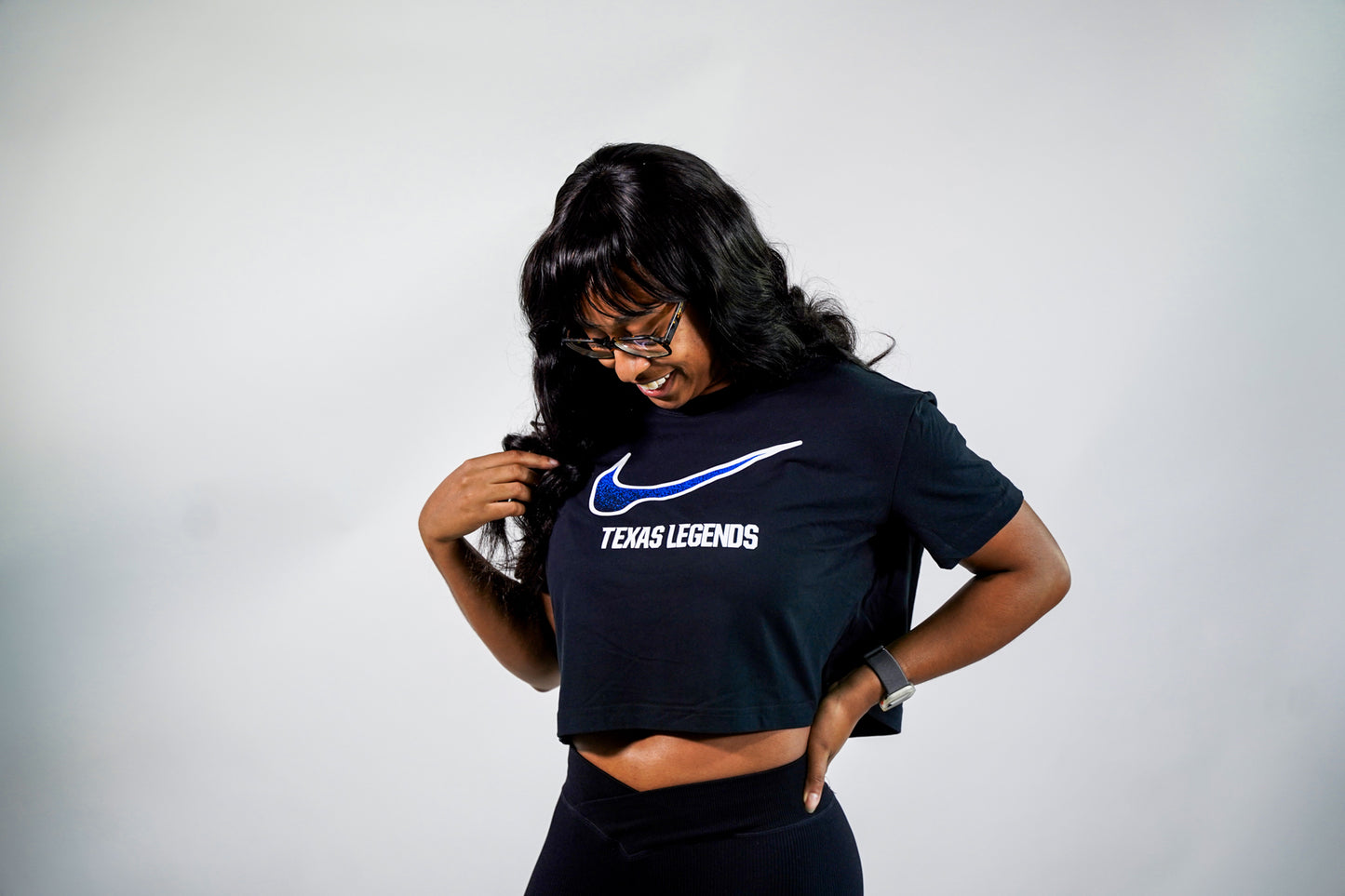 Women's Nike cropped cotton tee