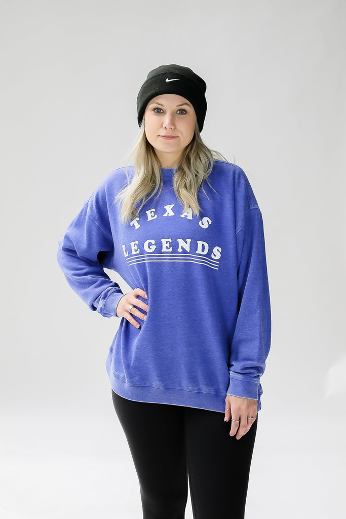 Chicka D Texas Legends Washed Royal Blue Sweatshirt