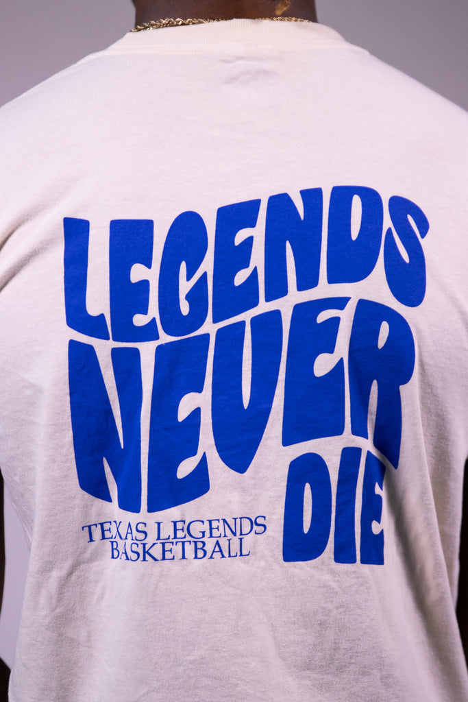 Texas Legends Basketball Legends Never Die Comfort Color Tee